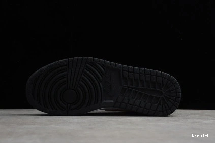 Black Air Jordan Patent Gold 1 Mid 852542-007 White 0831